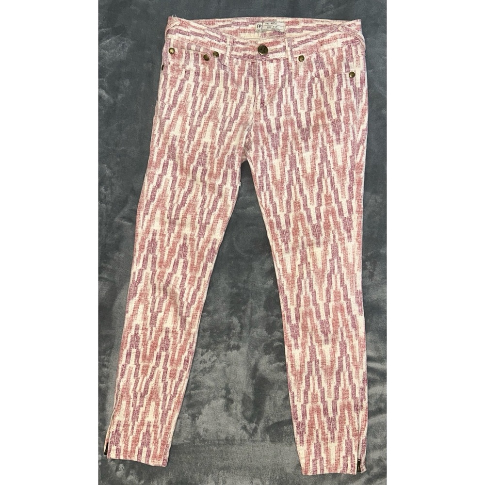 ❤️ Free People Patterned Pants with Zippers